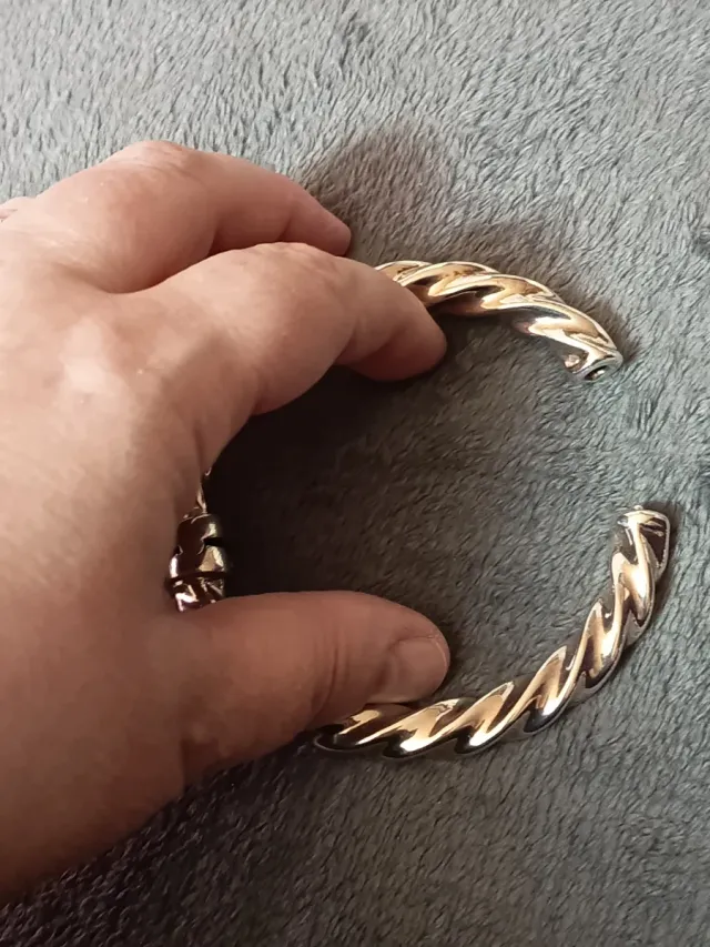 Pulsera de plata de ley trenzada