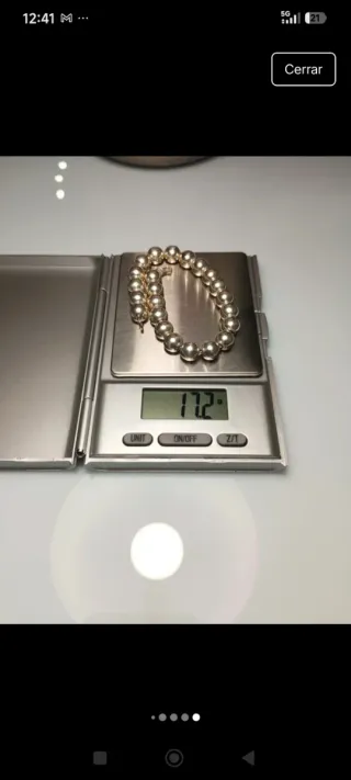 Pulsera Bolas Plata 925 - 20cm