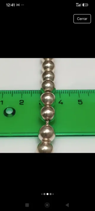 Pulsera Bolas Plata 925 - 20cm