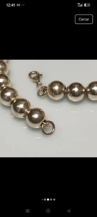 Pulsera Bolas Plata 925 - 20cm