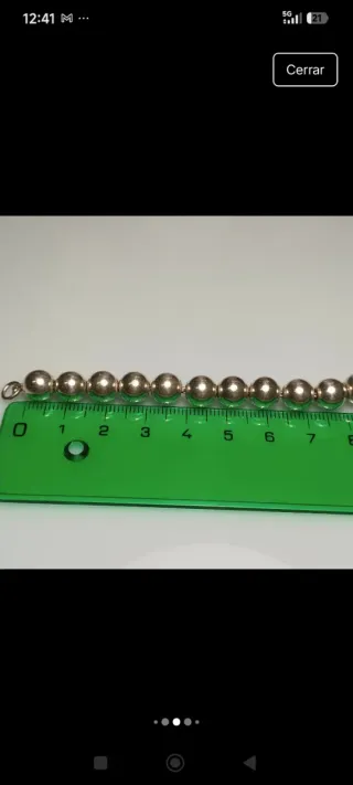 Pulsera Bolas Plata 925 - 20cm