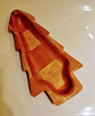 Decorazione Tavola Albero Natale Legno