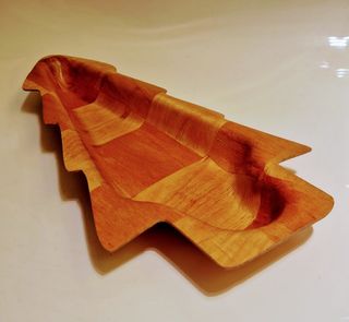 Decorazione Tavola Albero Natale Legno