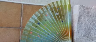 Abanico pintado a mano exclusivo