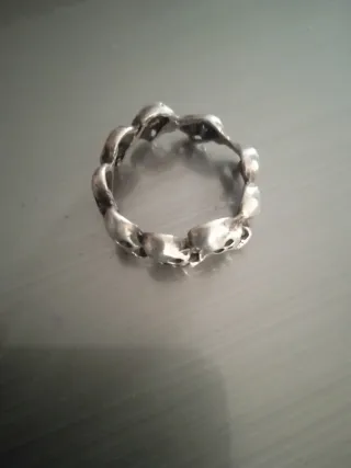 Anillo Calaveras Plata
