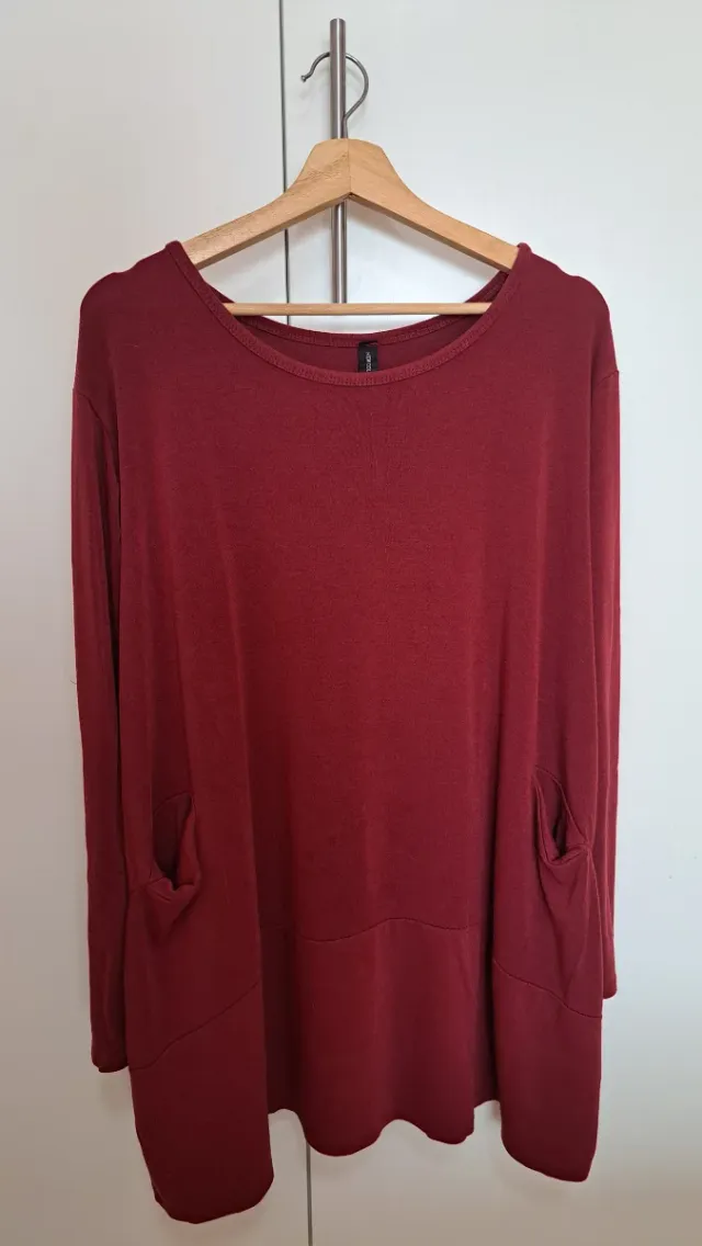 Vestido casual rojo talla única