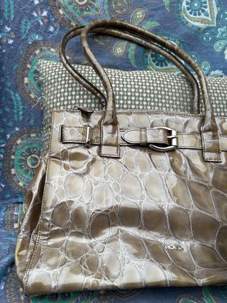 Bolso Picard efecto piel de serpiente