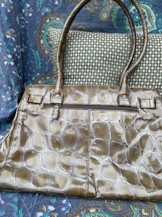 Bolso Picard efecto piel de serpiente