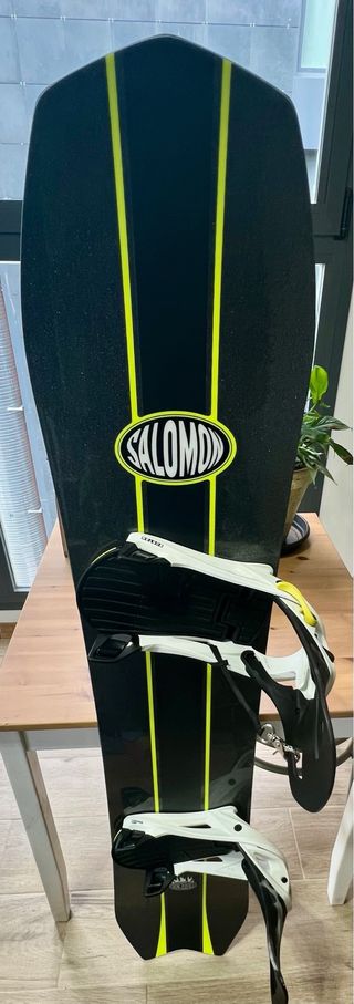 Tabla de Snowboard Salomon Fijaciones botas burton