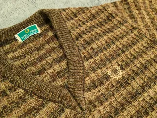 Jersey Fred Perry Vintage Rayas Marrón