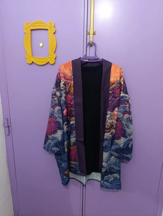 Camisa Kimono Japonés Multicolor