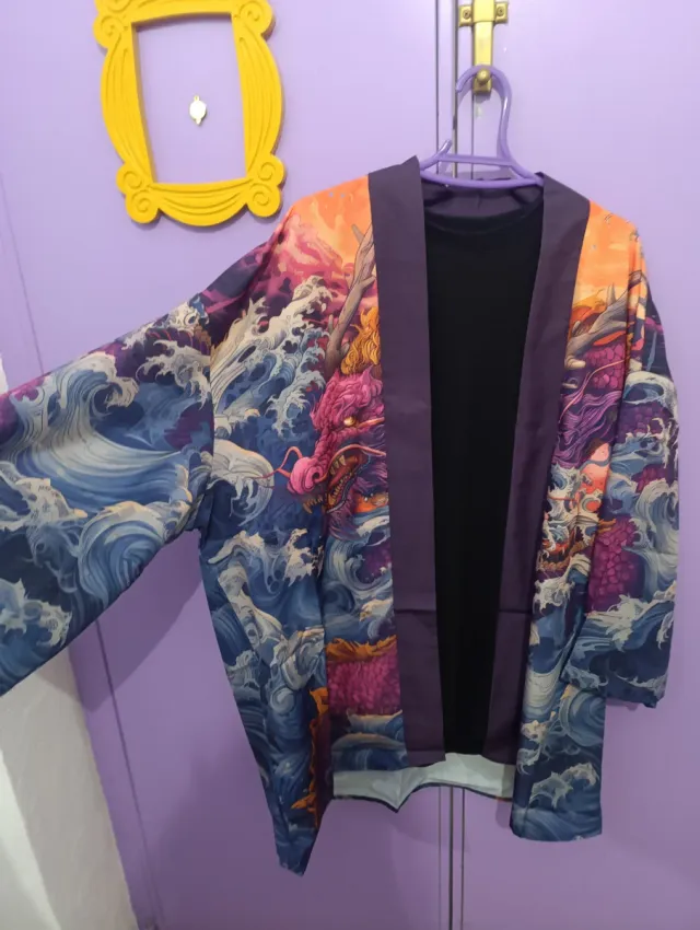 Camisa Kimono Japonés Multicolor