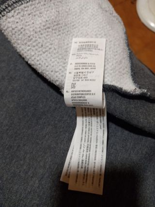 Sudadera Hollister con capucha gris Talla S