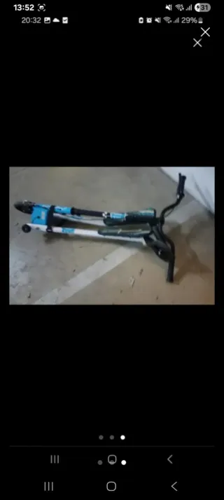 Patinete 3 ruedas azul