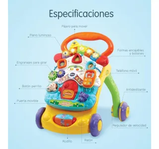 Correpasillos VTech Andador Andandin 3 en 1 nuevo