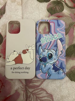 Cover iPhone 12 - Winnie the Pooh & Stitch