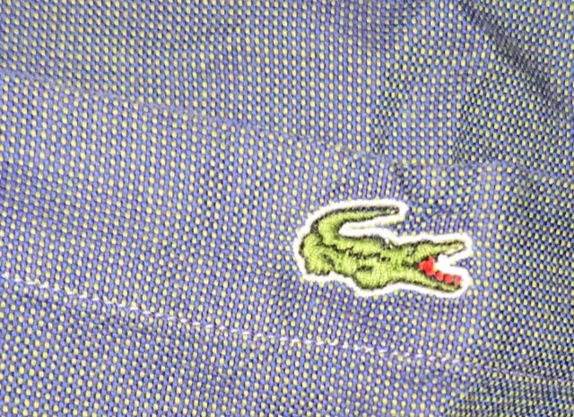 Camisa Lacoste Azul/Verdoso Talla XL