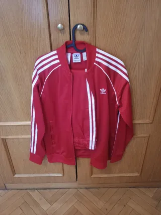 Chándal Adidas Rojo Talla 13-14 Años