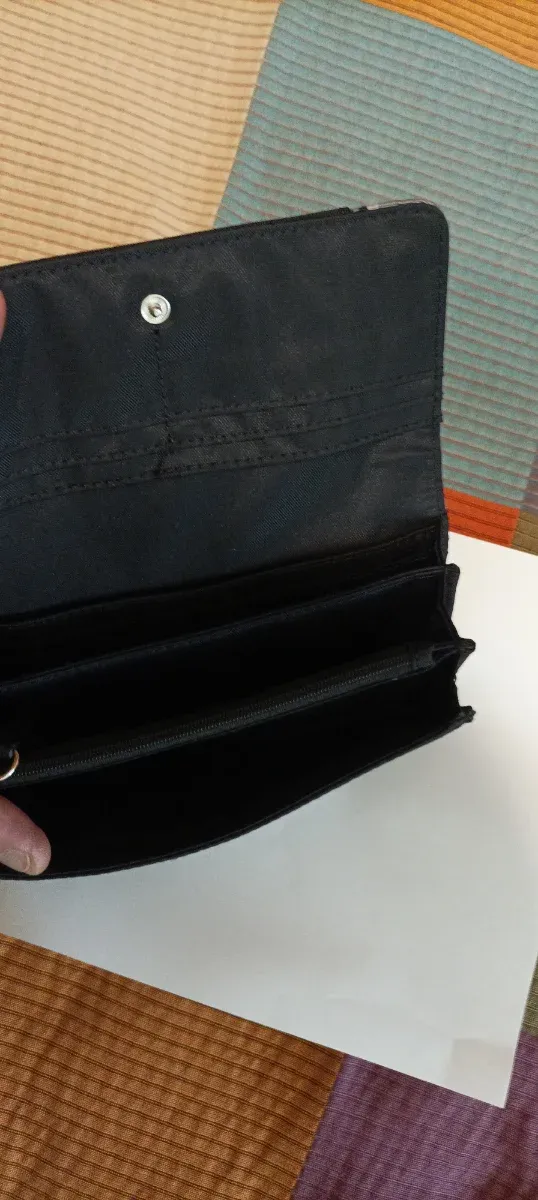 Portafoglio Tommy Hilfiger Donna Nero Grigio