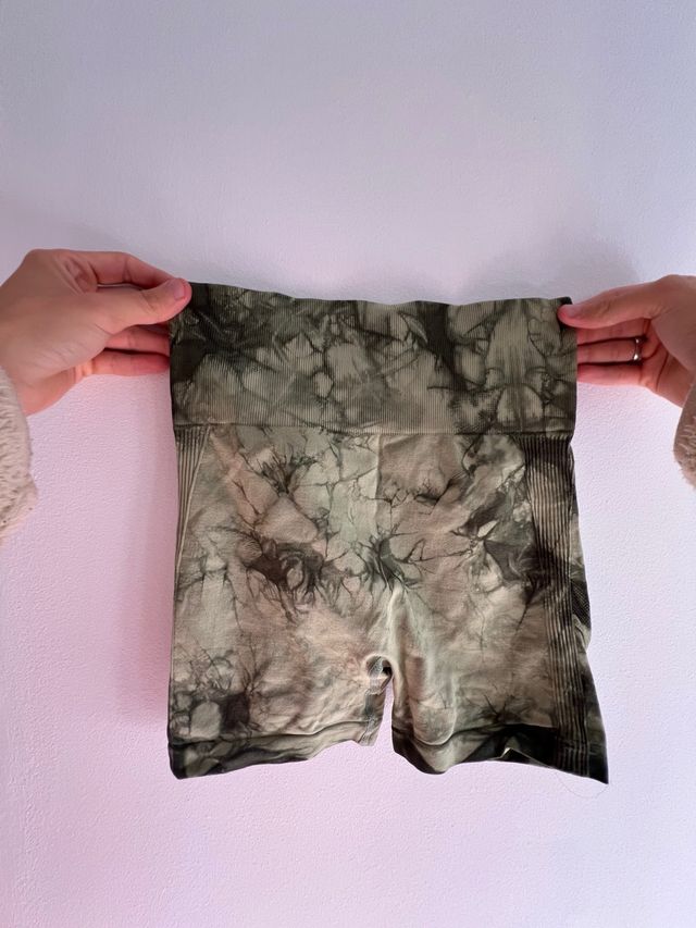 Pantalones cortos de gimnasio tie-dye