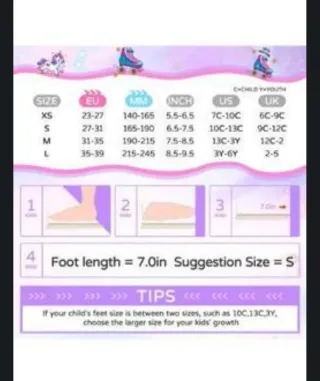 Patines talla M con luz