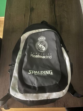 Mochila Spalding Real Madrid Negra Gris
