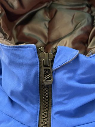 Giacca invernale/da sci blu con cappuccio