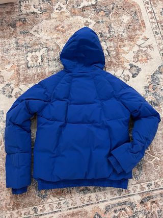 Giacca invernale/da sci blu con cappuccio