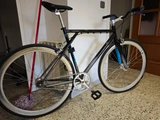 Bicicleta single speed fixie polo blue Talla M