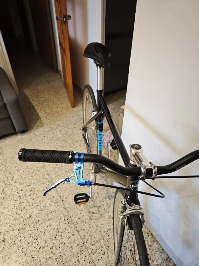 Bicicleta single speed fixie polo blue Talla M
