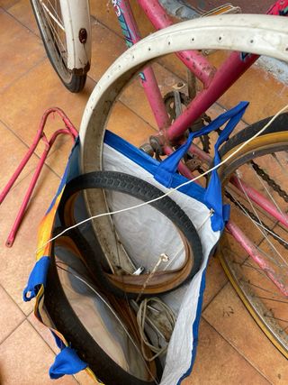 Bicicleta Retro Rosa Bolero