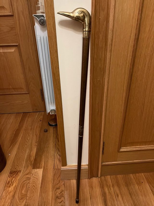 Bastón coleccionista con cabeza de pato