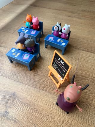 Escuela Peppa Pig con figuras
