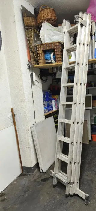 Escalera aluminio 3 tramos reforzada