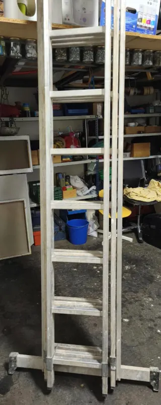 Escalera aluminio 3 tramos reforzada