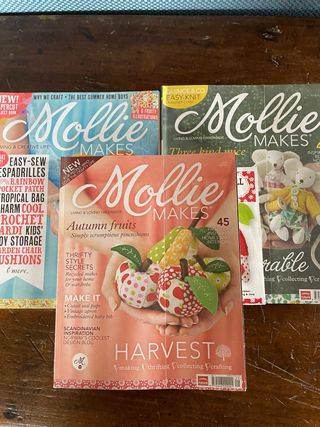 Set of 3 Mollie Makes craft magazines
