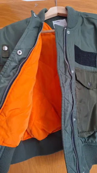 Chaqueta bomber verde mujer