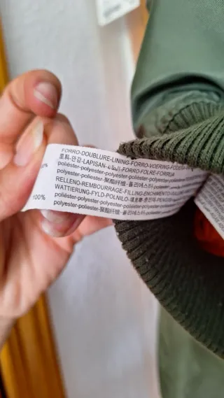 Chaqueta bomber verde mujer