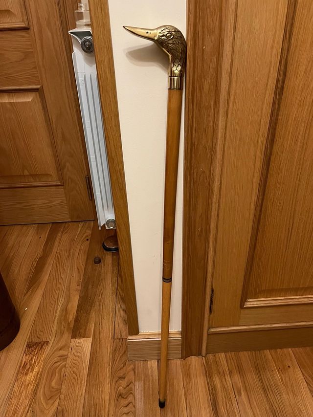 Bastón coleccionista cabeza de pato