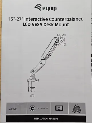 Soporte Monitor Hidráulico 13-27 Max 6.5Kg