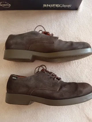Zapatos de ante Snipe hombre marrones