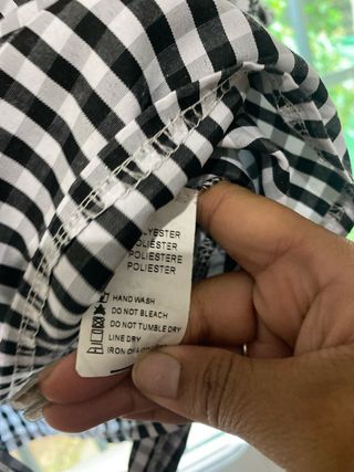 Camisa cuadros flamenca volantes