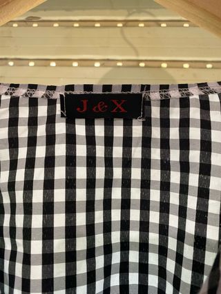 Camisa cuadros flamenca volantes