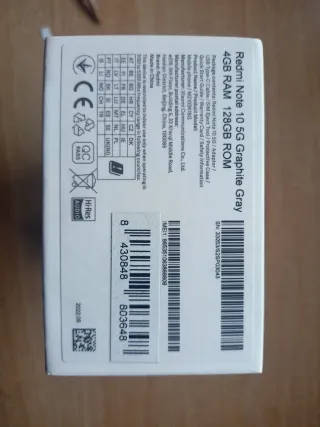 Xiaomi Redmi Note 10 5G Blu/Argento