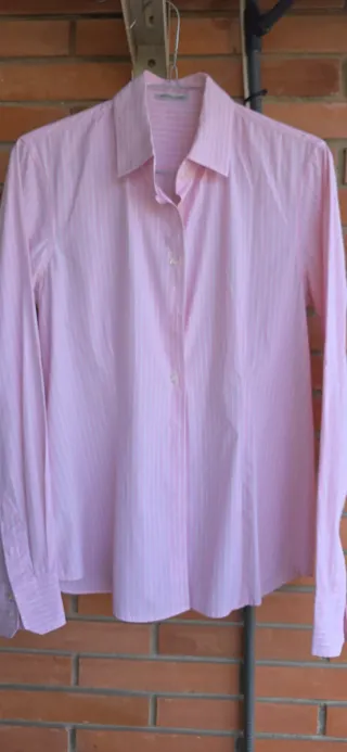 Camisa Massimo Dutti T.40 Rayas Blancas