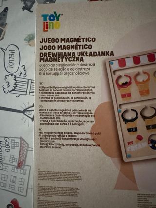 Juego Magnético helados Madera Toy Lino Aldi