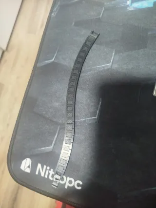 Pulsera Lacoste Negra y Plateada