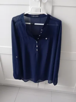 Camisa azul talla 38