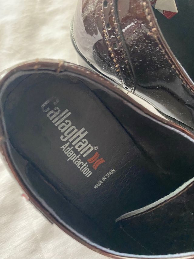 Botines Callaghan Charol Burdeos Talla 36