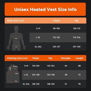 Chaleco Calefactable Unisex Negro